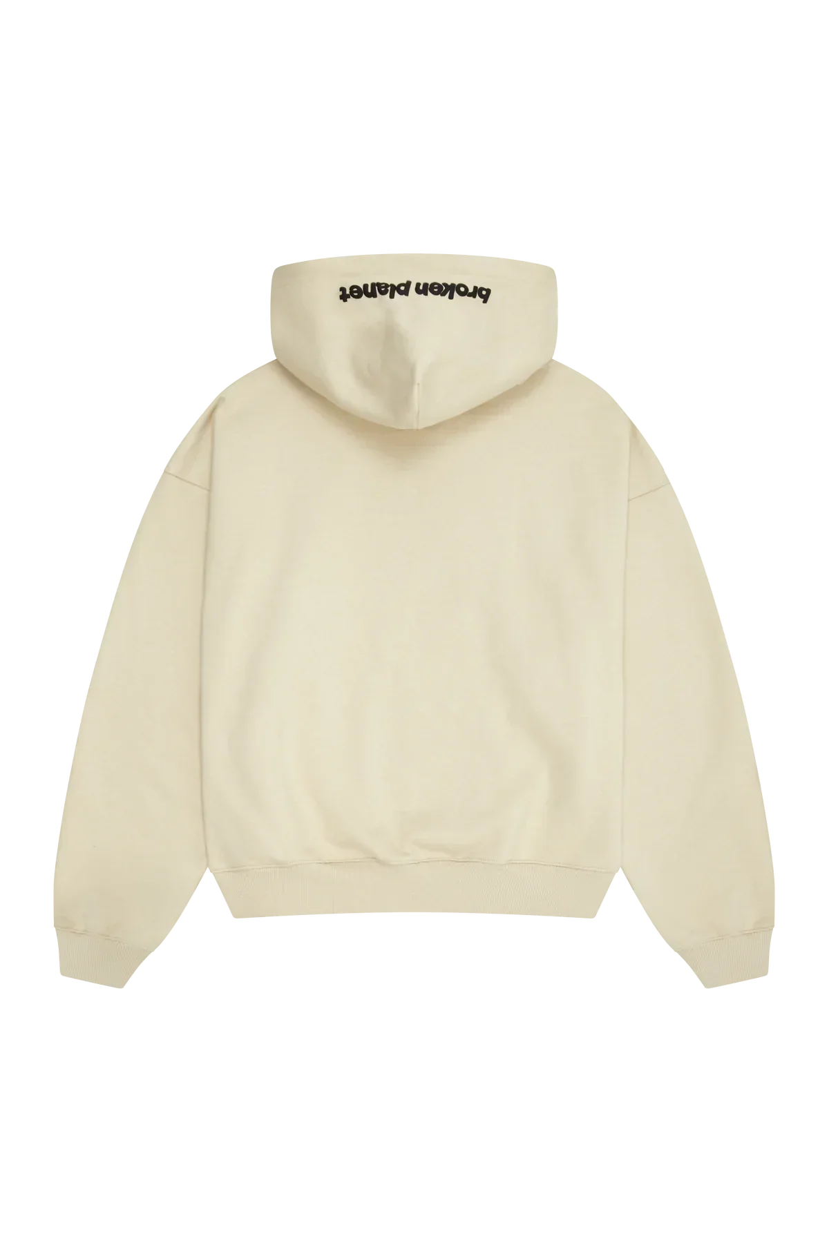 Broken Planet Market Bone White Zip Up Hoodie