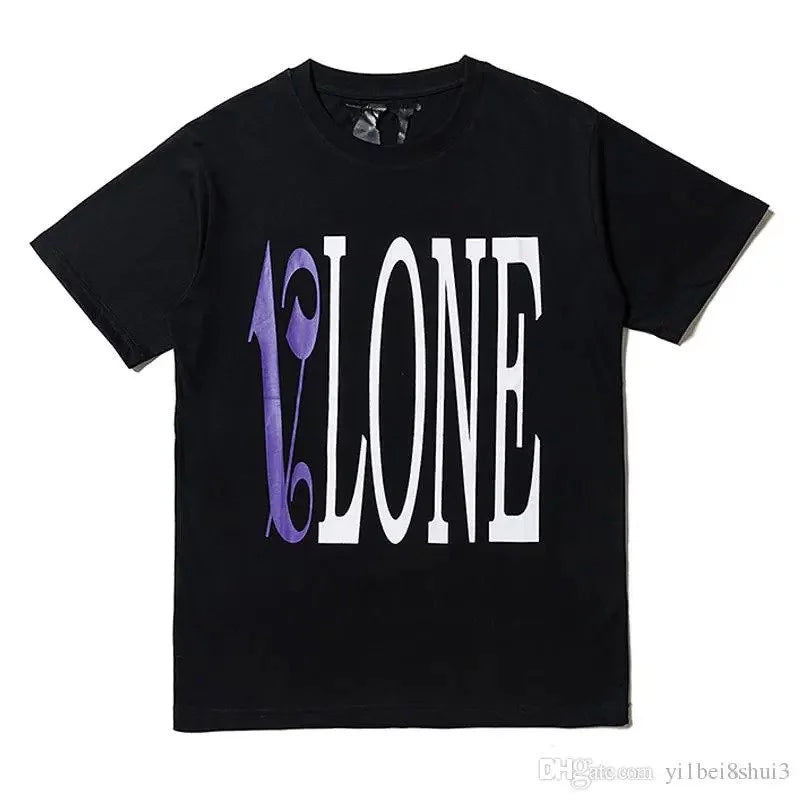 Vlone Purple Snake Logo Short Sleeve T‑Shirt