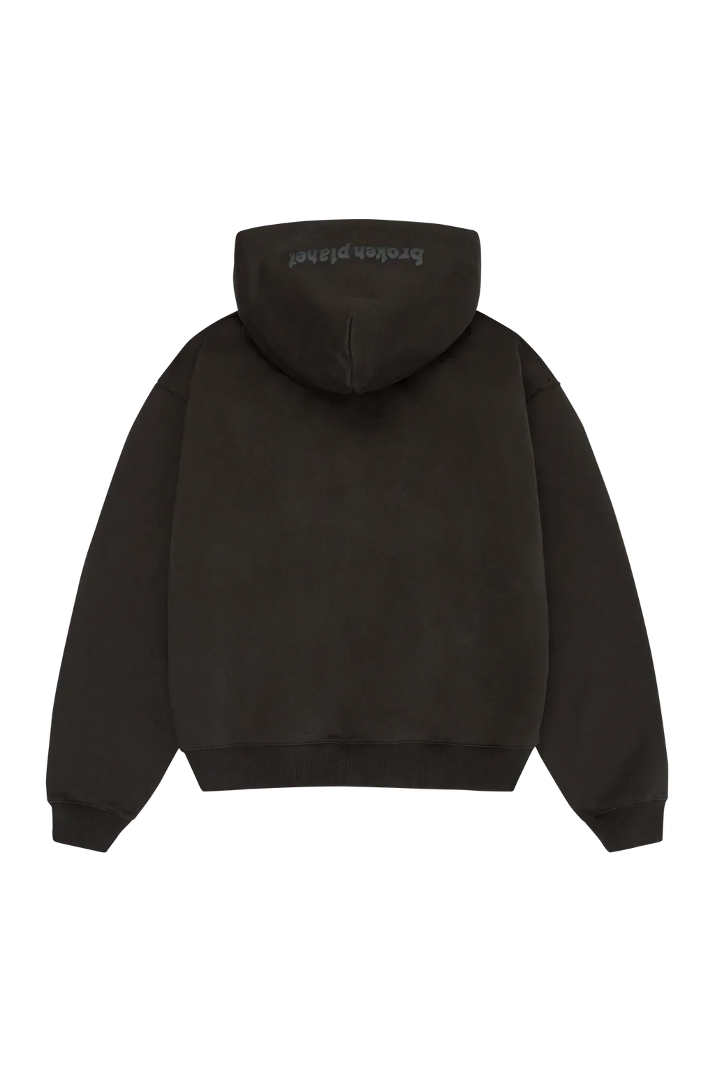 Broken Planet Market Soot Black Zip Up Hoodie