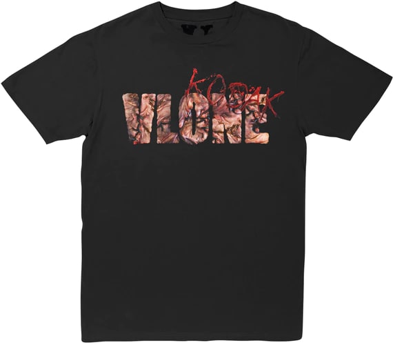 Vlone Korn Camo Logo Graphic Short Sleeve T‑Shirt