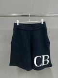 Cole Buxton Navy Side Italic CB Logo Shorts