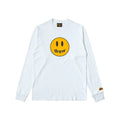 Drew House Classic Smiley Long Sleeve Tee, White