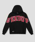 Geedup Black Red Arch Logo Hoodie
