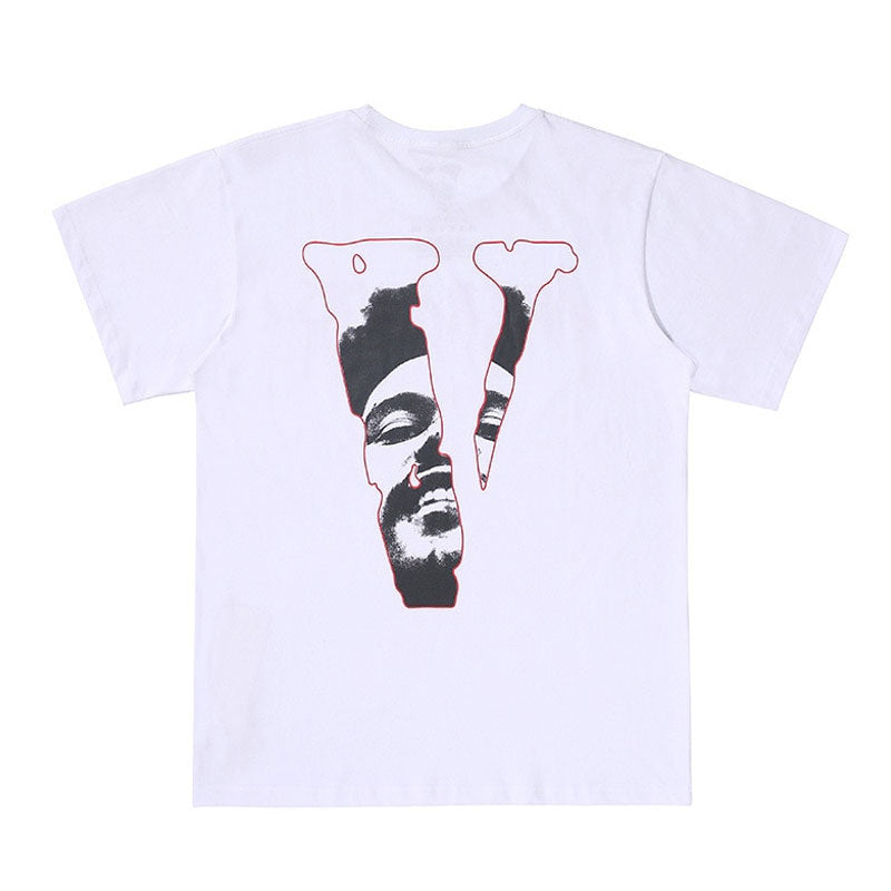 Vlone After Hours Big V Portrait Graphic Short Sleeve T‑Shirt