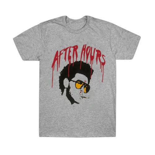 Vlone After Hours The Weeknd Portrait Heather Grey Short Sleeve T‑Shirt